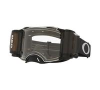 OAKLEY Maschera Airbrake MX, Fascia Nero, Lente Trasparente Roll-Off- OO7046-C0