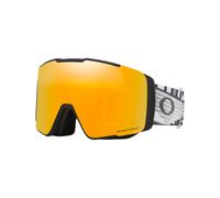 Oakley - Maschera da sci con 2 lenti - Line Miner Pro L Black Forge Prizm 24K & Prizm Sage Gold - Bianco