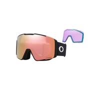Oakley - Maschera da sci con 2 lenti - Line Miner Pro M Matte Black Prizm Rose Gold & Prizm Iced - Nero