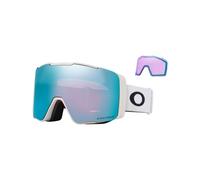 Oakley - Maschera da sci con 2 lenti - Line Miner Pro M Matte White Prizm Sapphire & Prizm Iced - Bianco