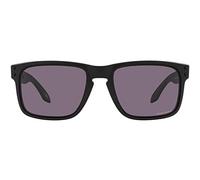 Oakley Men's OO9102 Holbrook Square Sunglasses, Matte Black/Prizm Grey, 57mm