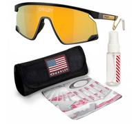 OAKLEY Montatura OO9237 MATTE BLACK - Lenti da sole rettangolari non polarizzate con set di occhiali ufficiali, nero opaco (39 mm), 39 mm
