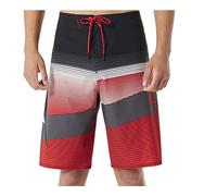 Oakley Nuovi Pantaloni Da Bagno Uomini Gnarly Wave 21 Red Line Taglia W30