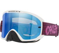 Oakley O-Frame 2.0 Pro Occhiali da motocross Ice Iridium a strisce bianche/rosa