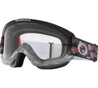 Oakley O-Frame 2.0 Pro XS Troy Lee Series, occhiali di protezion male Nero/Rosso/Blu/Grigio/Giallo Trasparente
