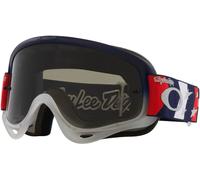 Oakley O-Frame MX Troy Lee Designs Series, occhiali male Blu Scuro/Rosso/Bianco Leggermente Fumé