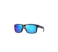 Oakley Occhiali da Sole OO9102 9102F5 Holbrook Nero/Azzurro Unisex 55/18/137