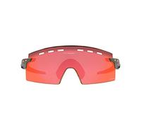 Oakley Occhiali da sole da uomo Oo9235 Encoder Strike ventilati rettangolari, Onice opaco/Prizm Trail Torch, 39 mm