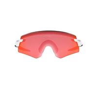 Oakley Occhiali da sole da uomo Oo9471 Encoder, bianco opaco/Prizm Trail Torch, Bianco opaco/Prizm Trail Torcia