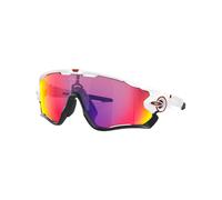 Oakley - Occhiali da sole - Jawbreaker Polished White Prizm Road - Bianco