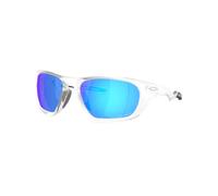Oakley - Occhiali da sole - Lateralis Matte Clear Prizm Sapphire - Bianco