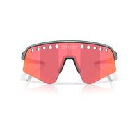 Occhiali Oakley Sutro Lite Sweep Pacific Trail Collection Matte Silver Blue Colorshift con lente Prizm Trail Torch