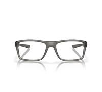 Oakley Occhiali da vista rettangolari da uomo Ox8178 Rafter, Lenti fumé grigio satinato/demo, 55 mm