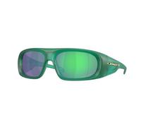 Oakley OO9491 Occhiali da sole Bundle: OO 9491 BELLEVILLE 949104 Matte Trans Viridian/Prizm Jade Policarbonato Standard 61mm e Grande Guinzaglio Rosso Kit di accessori