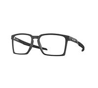 Oakley Pacchetto Occhiali OX8055: OX 8055 EXCHANGE 805501 Nero Satinato e Guinzaglio Rosso Grande Kit Accessori