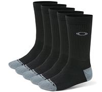 Oakley Performance - Set da 5 Paia di Calze Nero Nero FR: L-XL (Taglia del Produttore: L)