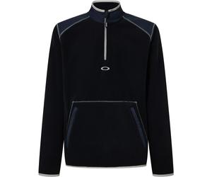 Oakley - Pile tecnico da uomo con collo a zip - Butter Tech Fleece Black per Uomo in Poliestere Riciclato - Taglia L - Nero