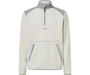 Oakley - Pile tecnico da uomo con collo a zip - Butter Tech Fleece Mist Cement per Uomo in Poliestere Riciclato - Taglia M - Grigio