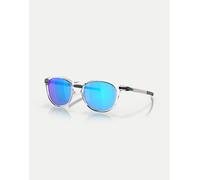Oakley - Pitchman™ R - Occhiali da sole rotondi trasparenti con lenti blu a specchio-Trasparente L