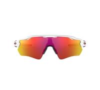 Oakley Unisex OO9208 RADAR EV PATH 920872 Occhiali da sole O_Matter Bianco Rosso Maschera Normale Prizm