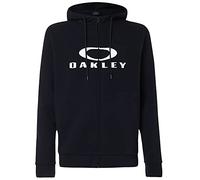 Felpa con cappuccio Oakley Bark 2.0 Full Zip nero bianco - S