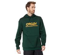 Oakley Rider Long 2.0 Hoodie Felpa con Cappuccio, Verde Cacciatore/Giallo Ambra, Medium Uomo