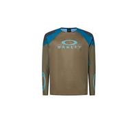 Oakley seeker edge maglia a maniche lunghe khaki blu