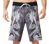 Oakley Shorts da Uomo Board Beach Sweat Grigio Floreale Stretch Hf4 M