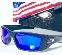 Oakley SI Fuel Cell 9096 Occhiali da Sole Polarizzati Galaxy Blue USA Flag