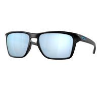 Oakley Uomo Oakley OO9448 SYLAS 944827 Occhiali da sole O_Matter Nero Blu Squadrata Polarizzata Prizm
