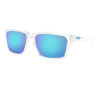 Oakley Uomo Oakley OO9448 SYLAS 944804 Occhiali da sole Plastica Trasparente Prizm Sapphire Squadrata Normale Prizm