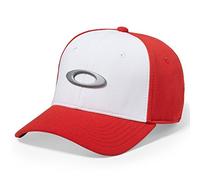 Oakley Tincan Cappello Baseball Uomo Aderente Bianco/Rosso