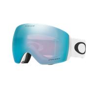 Maschera Oakley Flight Deck L bianco nero con lente Prizm Snow Sapphire Iridium