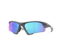 Oakley - Suture Jacket® - Occhiali da sole polarizzati irregolari nero opaco con lenti blu a specchio L
