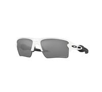 Oakley Unisex OO9188 FLAK 2.0 XL 918881 Occhiali da sole O_Matter Bianco Grigio Squadrata Polarizzata Prizm