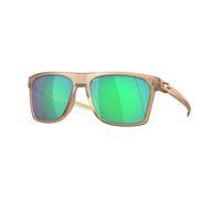 Oakley Uomo Oakley OO9100 LEFFINGWELL 910003 Occhiali da sole O_Matter Beige Verde Squadrata Normale Prizm