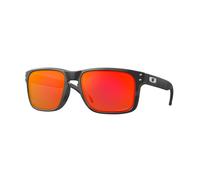 Oakley Uomo OO9102 HOLBROOK 9102E9 Occhiali da sole O_Matter Nero Rosso Squadrata Normale Prizm