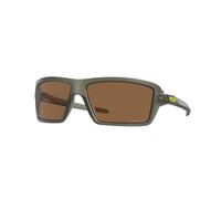 Oakley Uomo Oakley OO9129 CABLES 912919 Occhiali da sole O_Matter Verde Rame Squadrata Normale Prizm