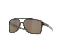 Oakley Uomo OO9147 CASTEL 914704 Occhiali da sole O_Matter Verde Marrone Squadrata Polarizzata Prizm