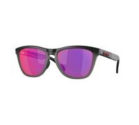 Oakley Uomo Oakley OO9284 FROGSKINS RANGE 928413 Occhiali da sole O_Matter Nero Viola Rotonda Normale Prizm