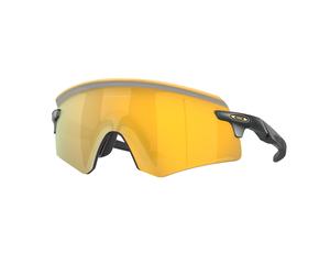 Oakley Uomo Oakley OO9471 ENCODER 947104 Occhiali da sole O_Matter Grigio Oro Maschera Normale Prizm