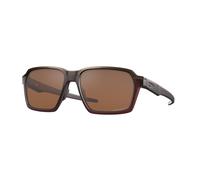 Oakley Uomo OO4143 PARLAY 414306 Occhiali da sole Metallo Marrone Marrone Squadrata Polarizzata Prizm