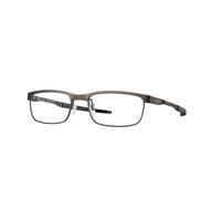 Oakley Uomo OX3222 STEEL PLATE 322202 Montature da vista Metallo Grigio Trasparente Squadrata Normale