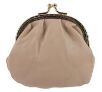 Oakridge Leather Portamonete compatto da donna, con chiusura morbida, colore: Moka