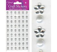 Oaktree Crafts - Adesivo per fiori Eleganza, 10 mm, colore: perla