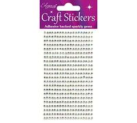 Oaktree Crafts Eleganza, Strass in Materiale Sintetico Iridescente, 42, 16,5 x 7,6 x 0,2 cm