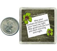 Oaktree Gifts - Portafortuna 6 pence in argento. Include scatola da regalo, perfetta idea regalo per compleanno, Natale, pensione, esami, matrimonio, anniversari, per mariti, mogli, amici o colleghi di lavoro