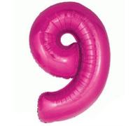 Oaktree UK 603295 - Palloncino gigante numero 9, 76 cm, colore: Rosa