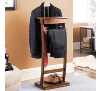 OAKVYNE Appendiabiti Da Terra, Attaccapanni Da Terra, Valet Stand Da Pavimento Con Cassetti E Porta Pantaloni Frontale, Valet Stand Da Uomo, Per Camera Da Letto, Ufficio