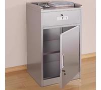 OAKVYNE Cassetto Sotto La Scrivania, Piccolo Mobiletto Verticale Con Serratura, Mobiletto Portaoggetti In Acciaio Con Serratura, Armadietto In Metallo Per Soggiorno, Ufficio(C)